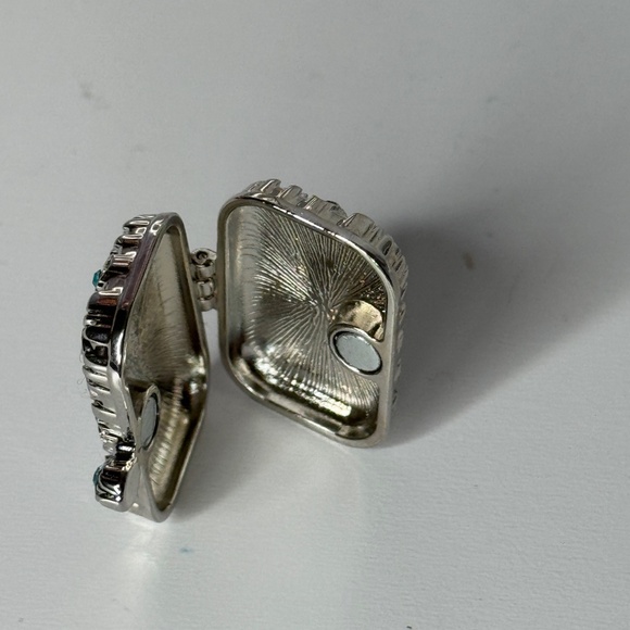 Integrity Fashion Doll Silver Metal Clutch Purse Blue Toys Poeme D'Amour Vanessa - Picture 3 of 4